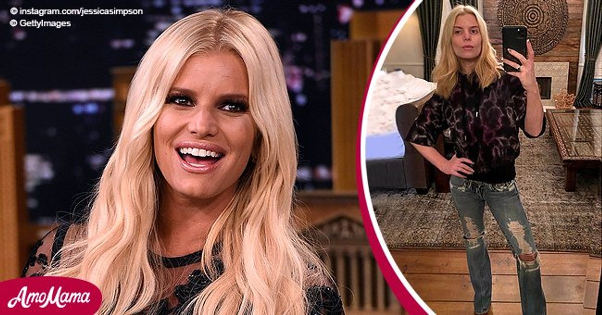 See Jessica Simpson Fit Into a Pair of Jeans She's Had for 14 Years on