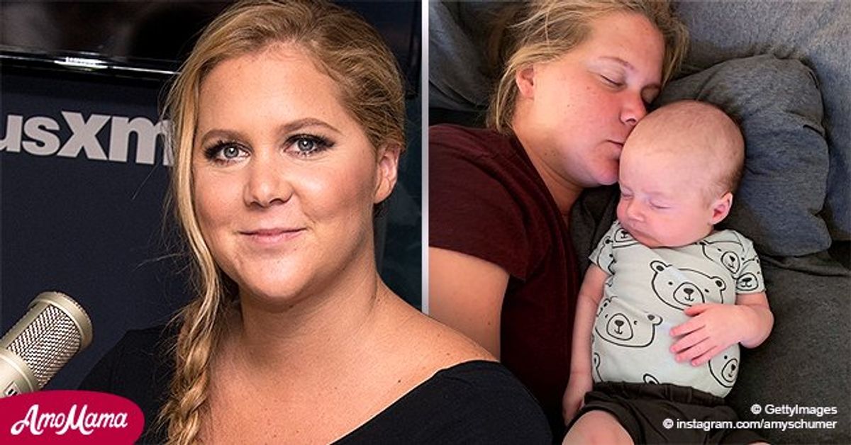 Amy Schumer Shares Cute Photo with Son Gene David Fischer on His 1st