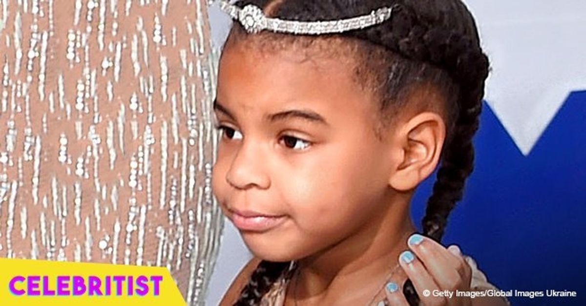 Blue Ivy rocked braids and embellished outfit with grandma in Paris