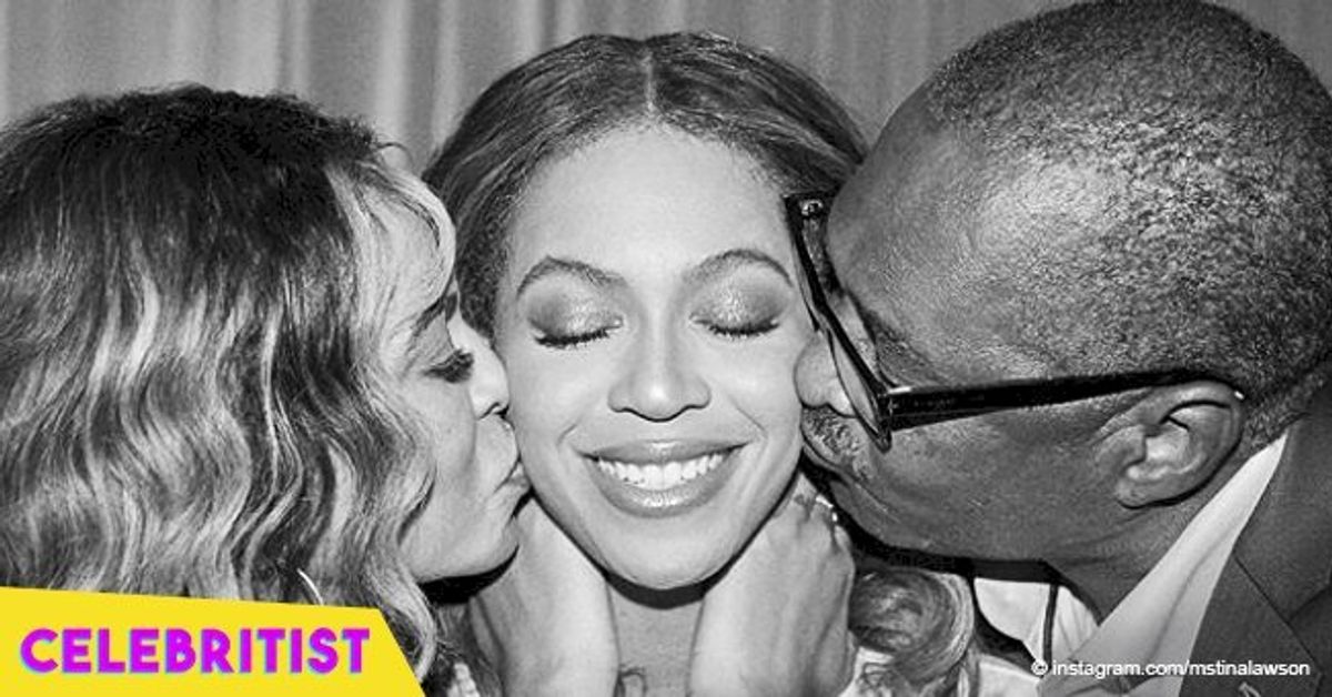 Beyoncé is all smiles in rare pictures with her mom and dad following
