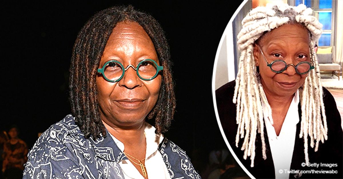 Whoopi Goldberg's Signature Dark Dreadlocks Are Silver as She Rocks ...