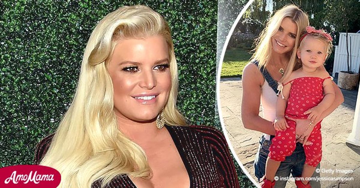 Jessica Simpson Looks Fit as She Cradles Mini-Me Daughter Birdie Mae