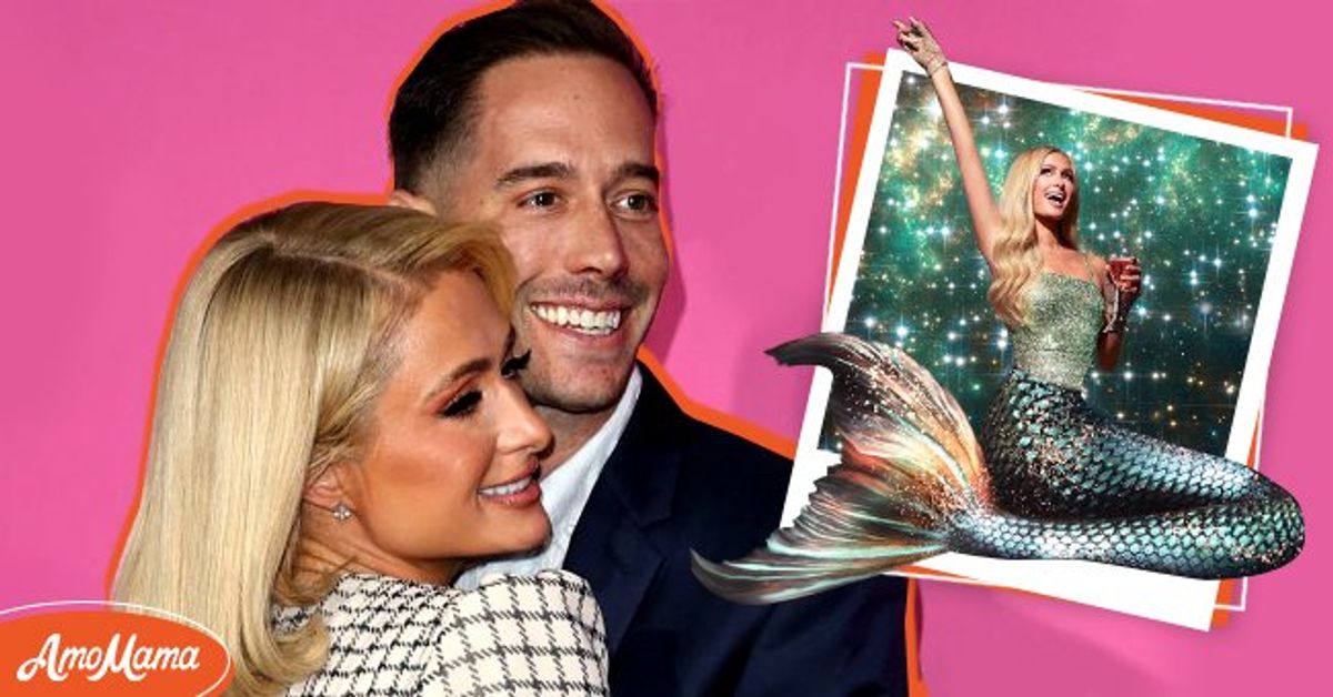 Paris Hilton Channeled a Mermaid Teasing Fans with Plush Honeymoon(02)
