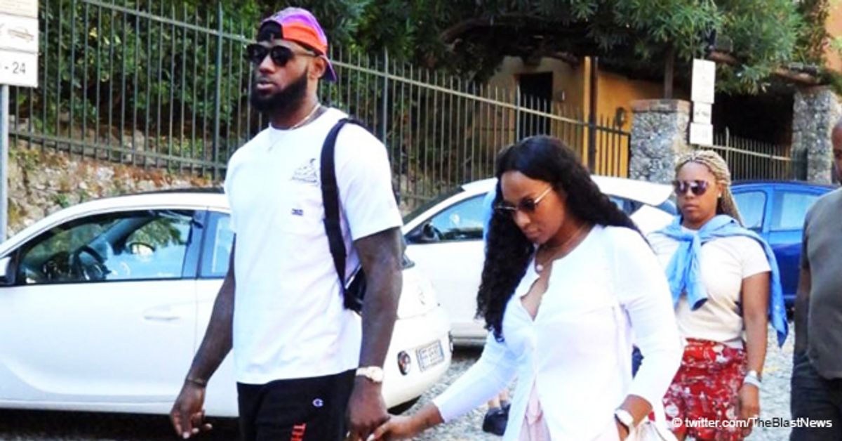 NBA Star LeBron James and Wife Savannah Spotted on a Romantic Vacation ...