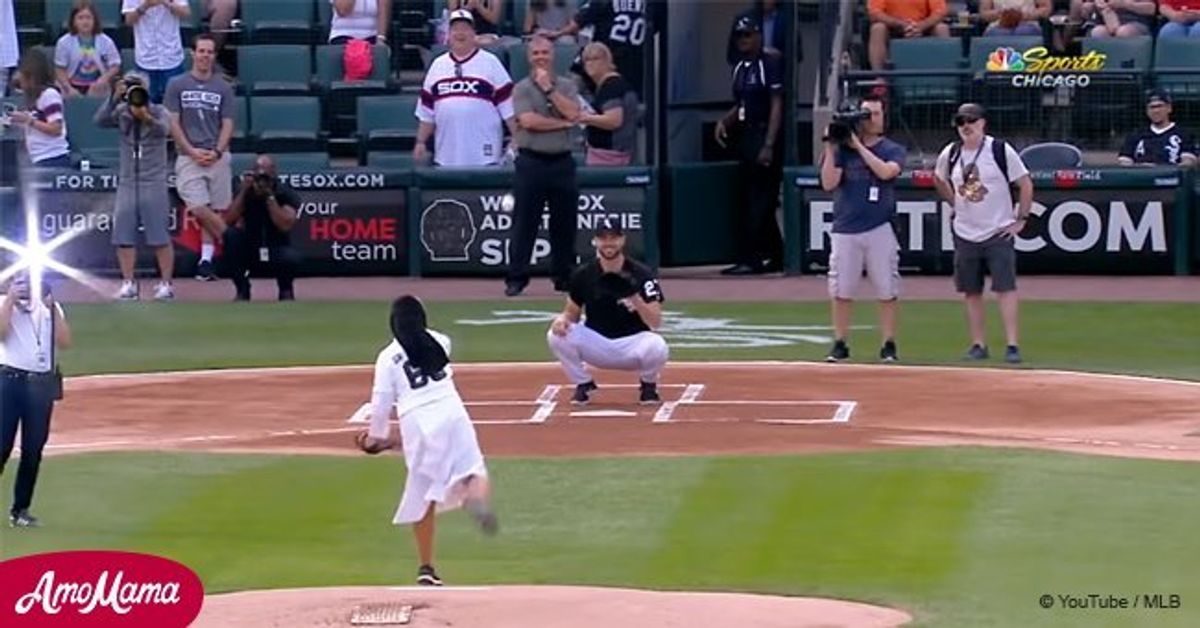 Nun throws perfect first pitch at White SoxRoyals game