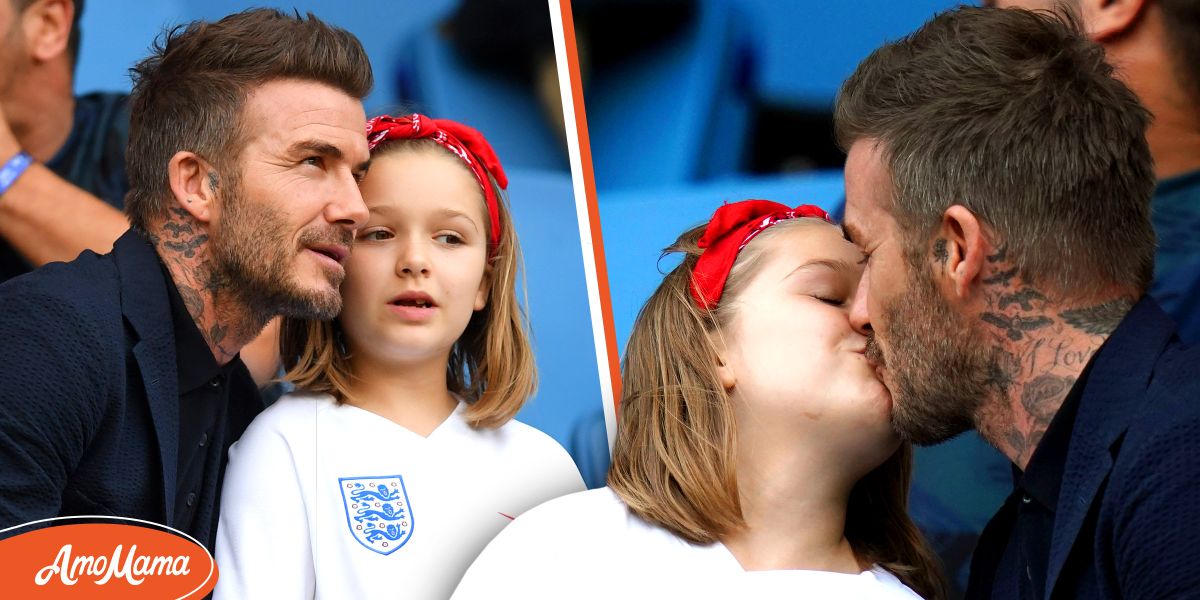 David Beckham Explained Why He Kisses Daughter Harper On The Lips