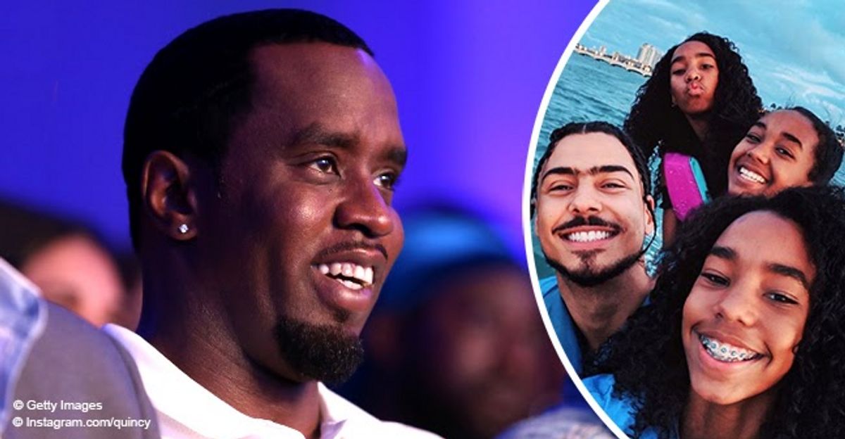 Diddy's Son Quincy Spends Quality Time with His Pretty Little Sisters D ...