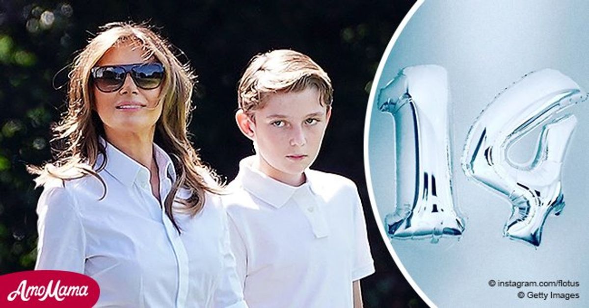 Melania Trump Celebrates Son Barron's 14th Birthday with Sweet Photo on