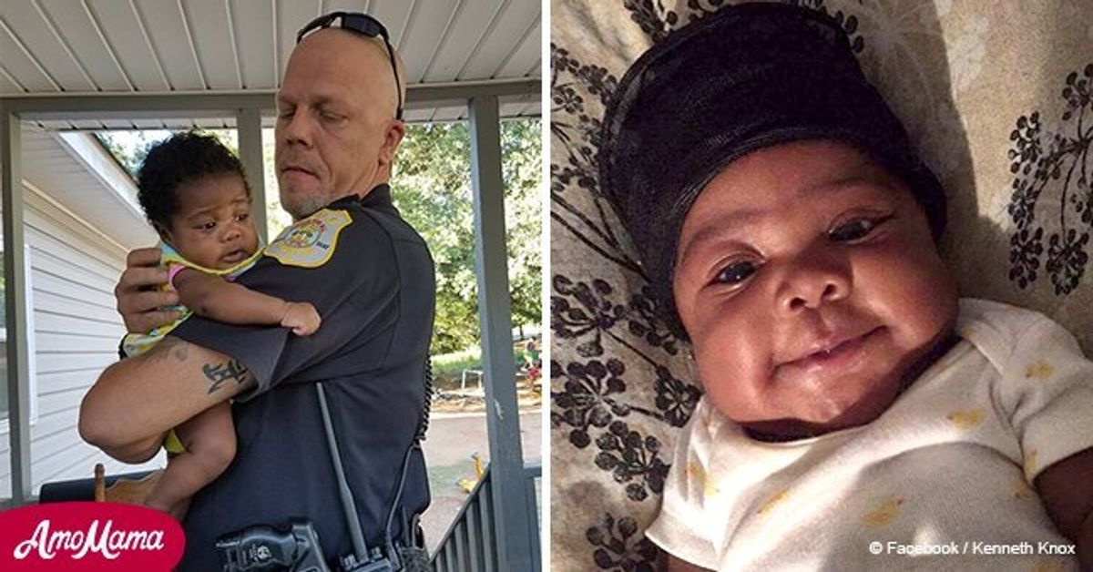 Police officer saved choking baby and gets a plea from parents to ...