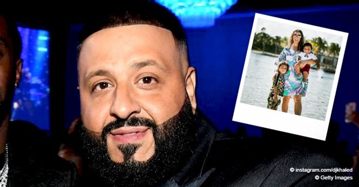 DJ Khaled Proudly Posts a Photo of His Wife & Their 2 Sons on the Beach