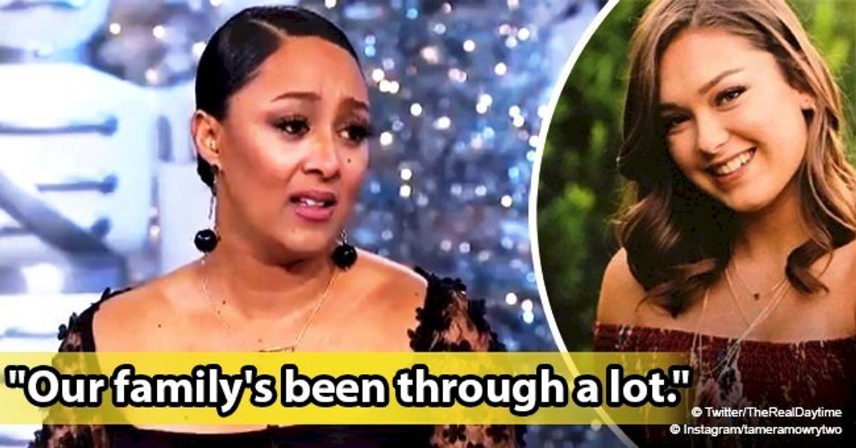 Tamera Mowry emotionally returns to 'The Real' after the death of her
