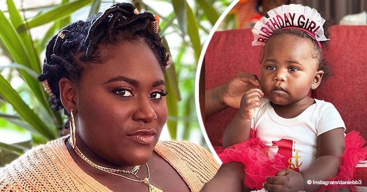 Danielle Brooks Shows LookAlike Daughter Freeya Celebrating Her 1st(01)