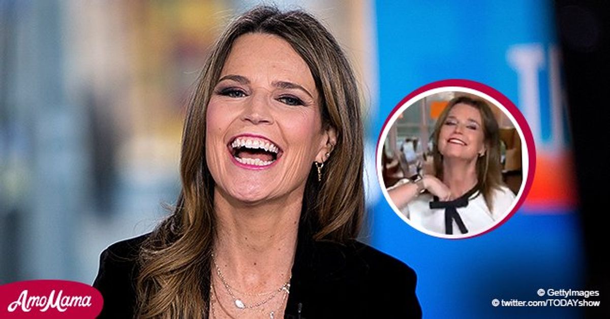 'Today' Cohost Savannah Guthrie's Mic Dropped down Her Shirt Right