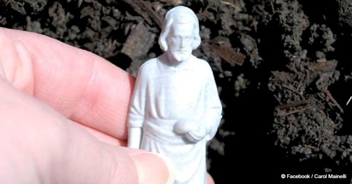 Here's why some people bury one of these statues in the yard when