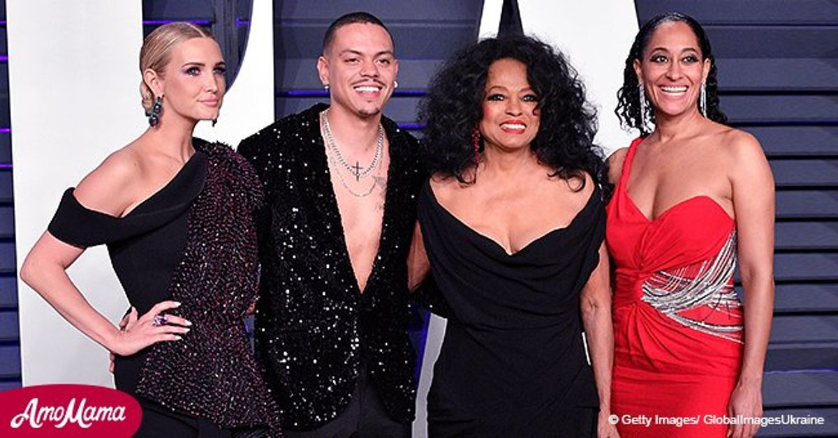 Diana Ross Looks Age-Defying in a Low-Cut Black Dress after Skipping ...
