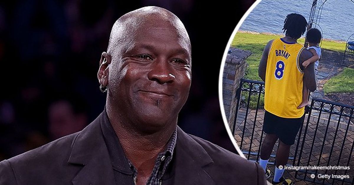 Michael Jordan's Grandson Rakeem Enjoys View of a Lake with His Proud Dad in a Cute New Photo