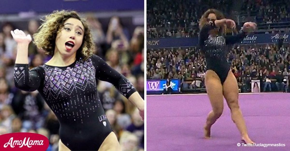 Gymnast from viral routine is back with another perfect-10 performance