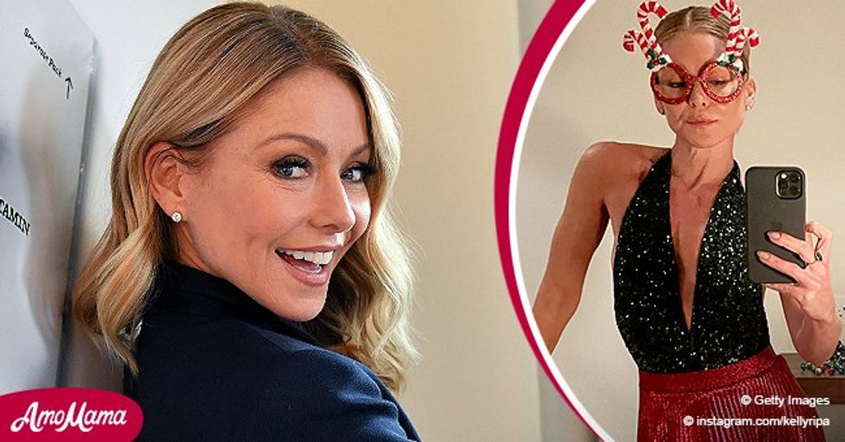 Kelly Ripa's Glittering Holiday Outfit Is All Shades of Naughty and(02)