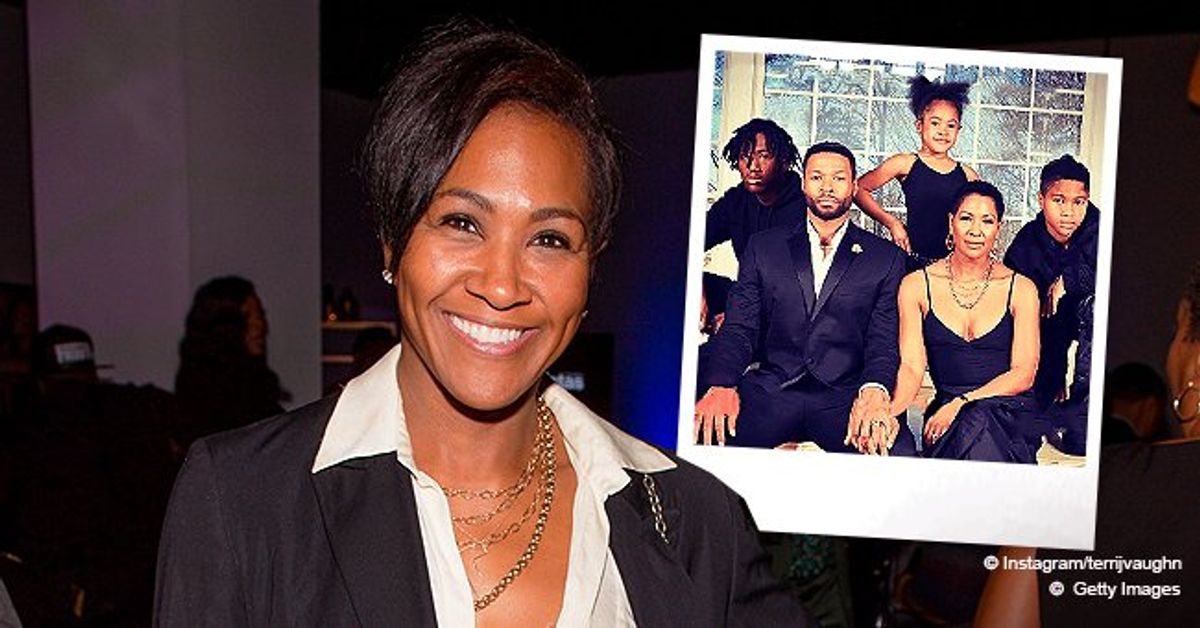 Terri J Vaughn Stuns in Black Dress in Touching Shot with Husband & 3 ...