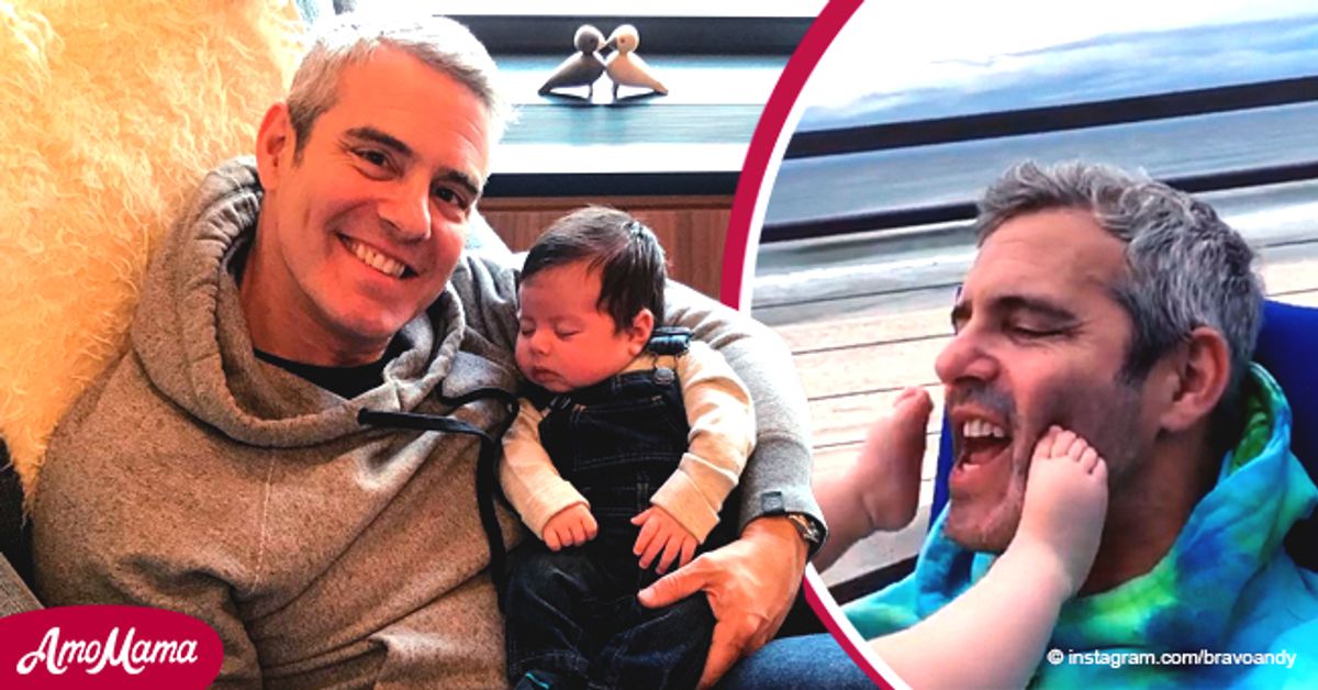 Bravo's WWHL Host Andy Cohen's Son Benjamin Kicks His Face as He Sings