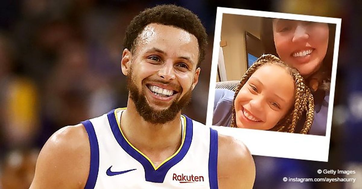 Steph Curry's Child Riley Looks like She Stole Her Dad's Face Posing ...