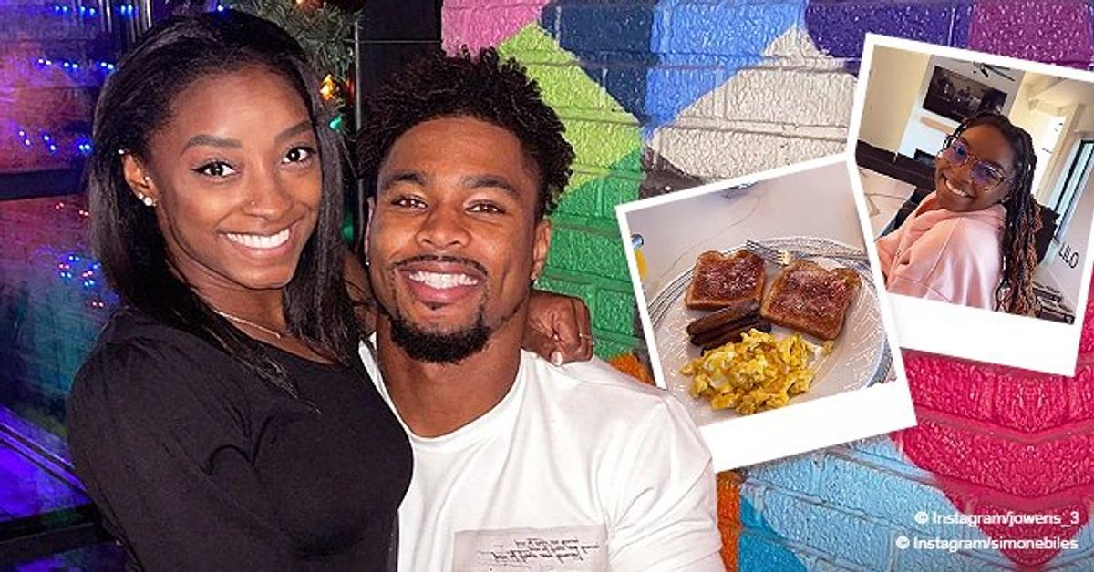 Simone Biles' Boyfriend Shares Clip of Her in a Pink Hoodie as He ...