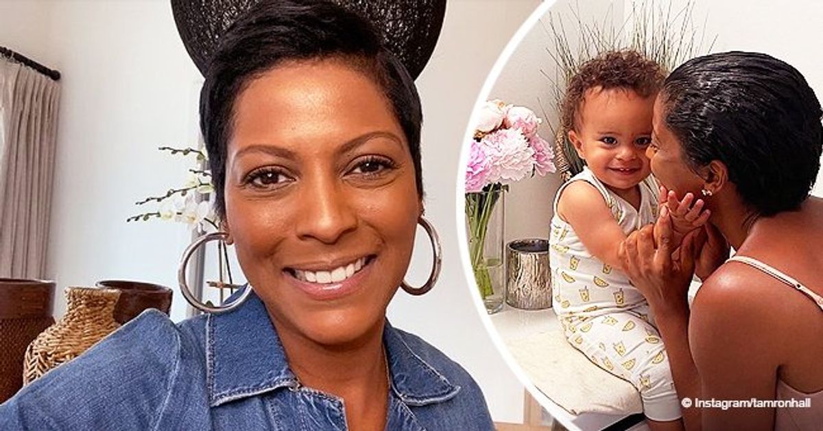 Tamron Hall and Son Moses Share a Sweet Moment Together in the Bathroom ...