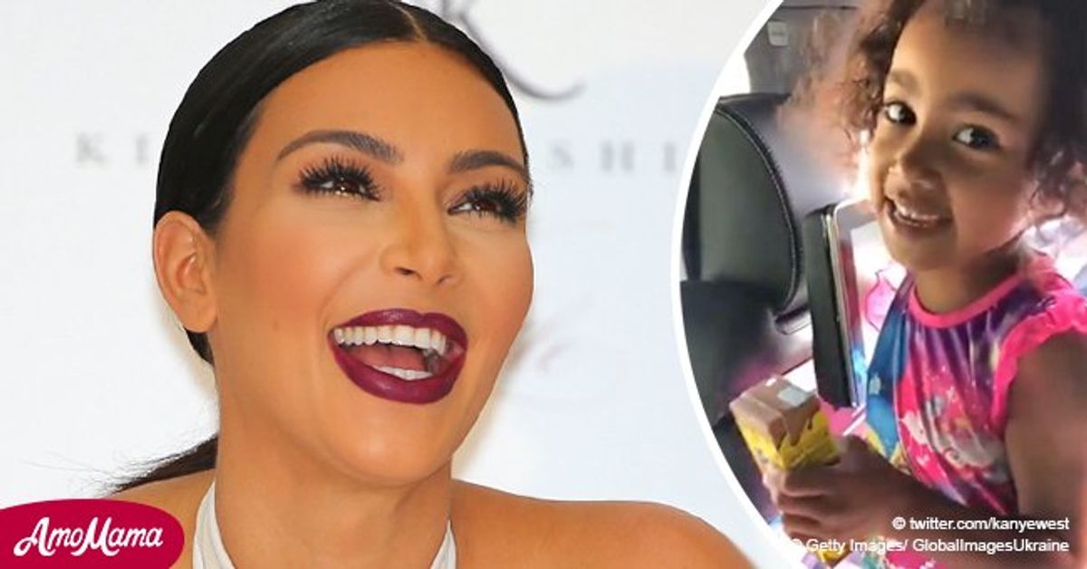 Kim Kardashian's little daughter North West sings dad's song in