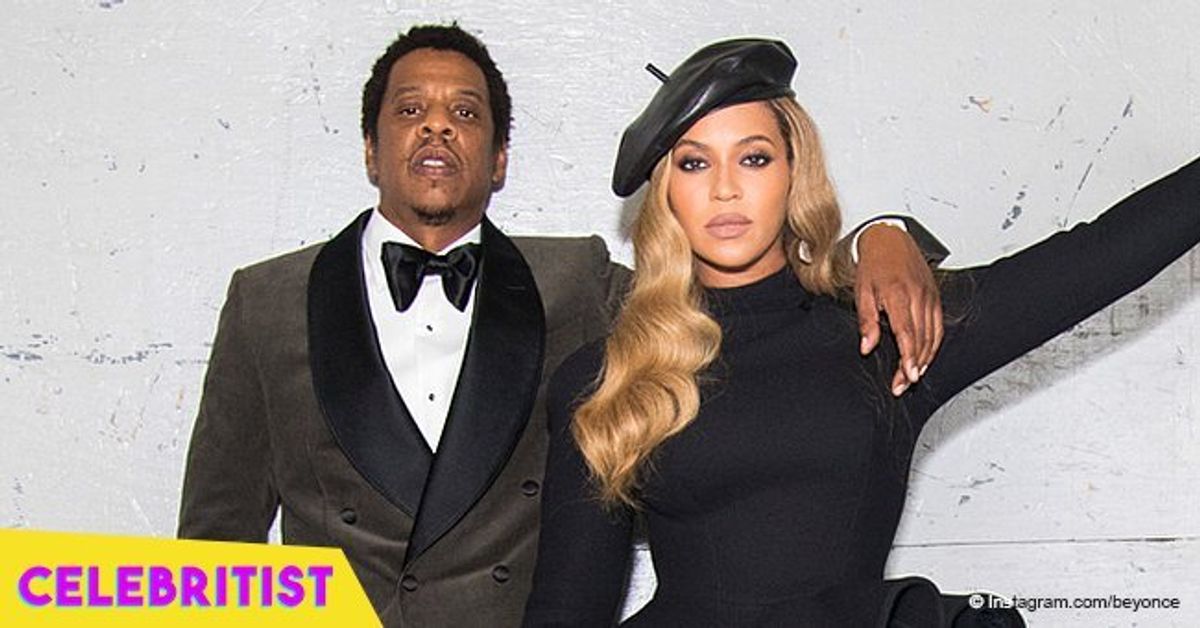 Beyoncé stuns in pearl-adorned bodysuit, posing with Jay-Z in white ...