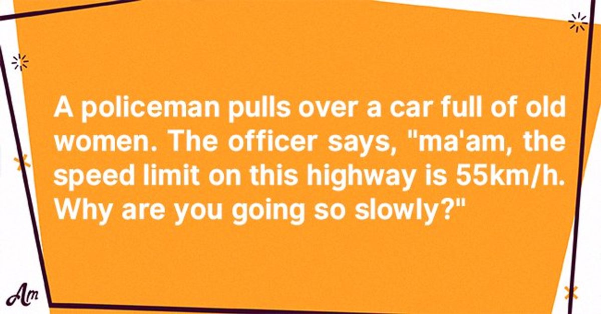 Daily Joke: Policeman Pulls over a Car Full of Old Women