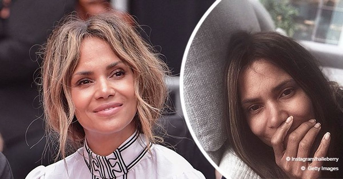 Halle Berry Flaunts Her Flawless Skin in MakeupFree Selfie Proving She