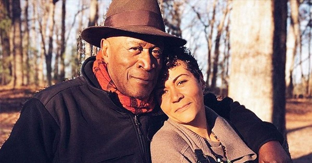 John Amos' Daughter Shannon Looks Beautiful Wearing Yellow Sleeveless