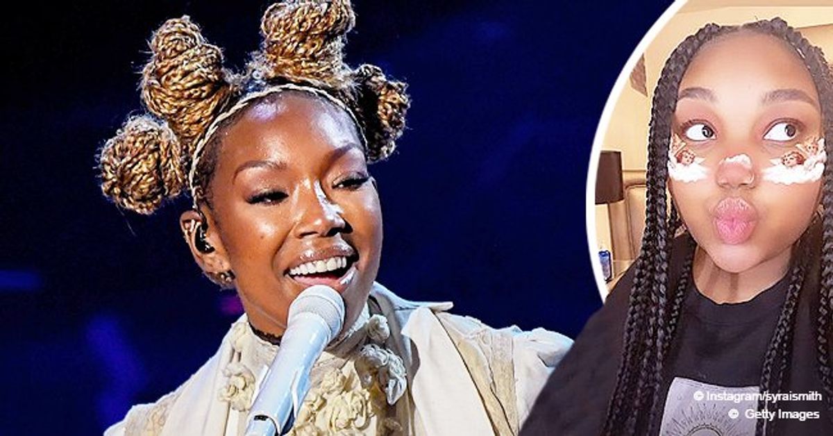 Brandy's Only Daughter Sy'Rai Has Eyebrows Just like Her Mom While