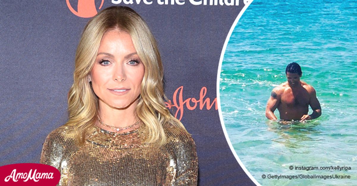 Kelly Ripa Shares a Shirtless Photo of Husband Mark Consuelos in the Ocean