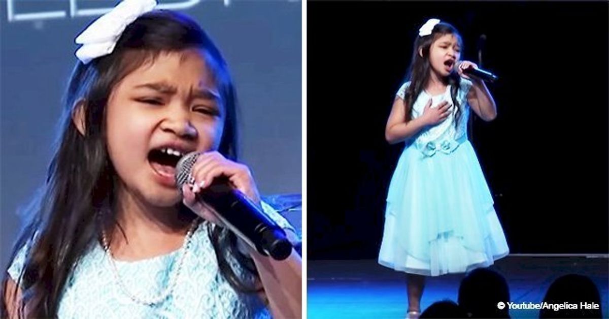 8 Year Old Stuns The Audience With Her Voice That Sounds Just Like