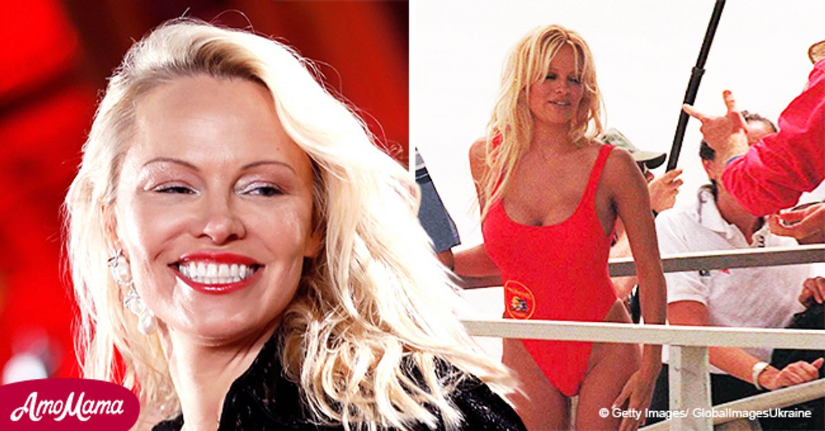 Pamela Anderson Uses Iconic Red Baywatch Swimsuit To Surprise Her Dates