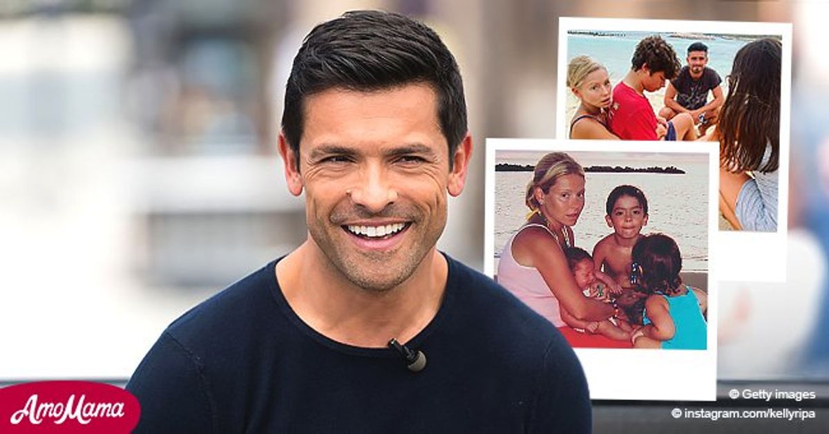 Kelly Ripa Recreates a Vacation Photo with Kids from 17 Years Ago— See(01)