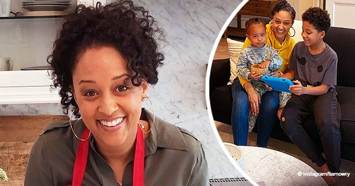 Tia Mowry Shares New Family Photo With Baby Daughter Cairo and Son Cree