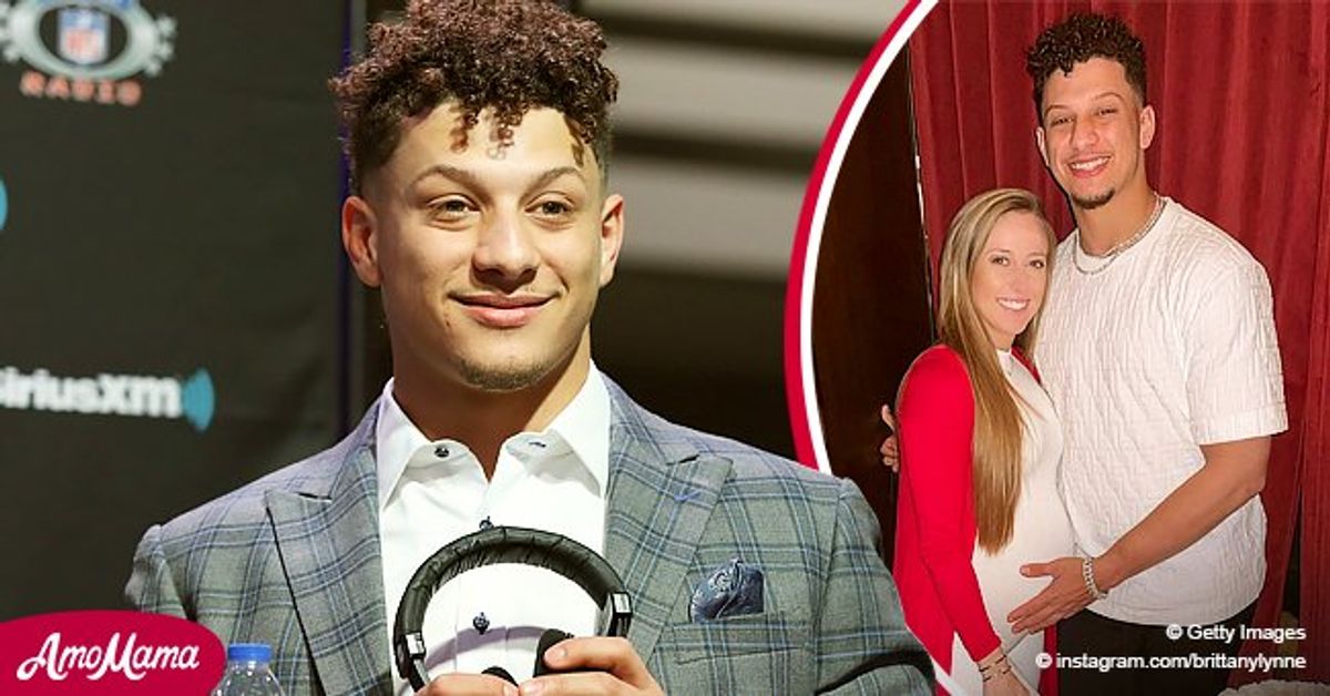 NFL Star Patrick Mahomes Gently Cradles Fiancée Brittany Matthews' Baby ...