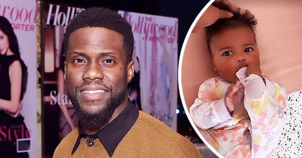 See Kevin Hart's Baby Girl Kaori's Cute High Hairdo as She Poses In a ...