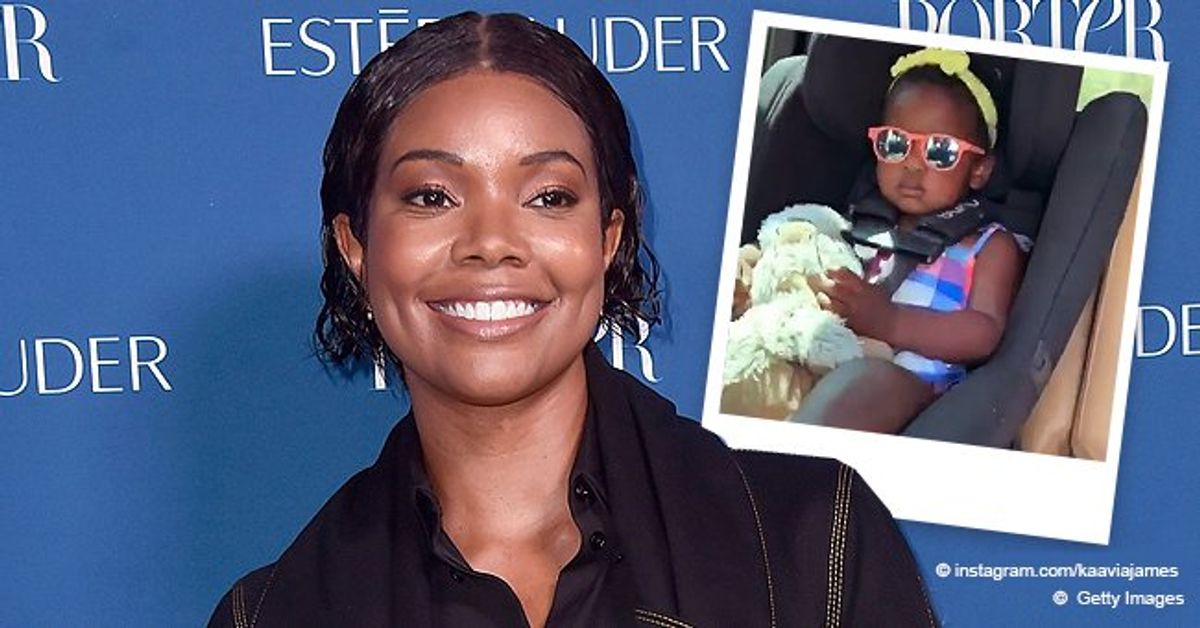 Gabrielle Union's Daughter Kaavia James Looks Shady and Serious While ...