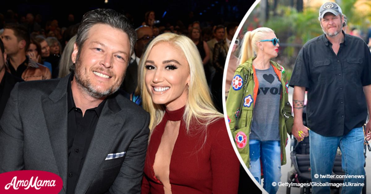 Blake Shelton & Gwen Stefani Hold Hands During Family Visit to Knott's ...