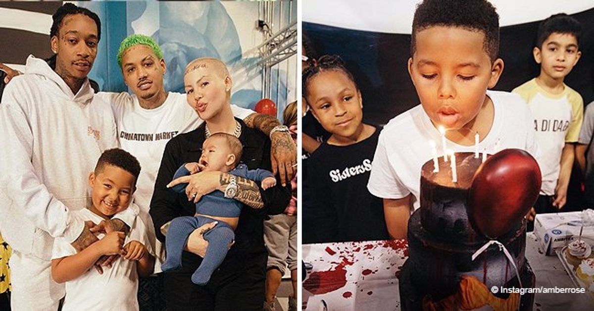 Amber Rose Shared Family Photos with Wiz Khalifa from Their Son