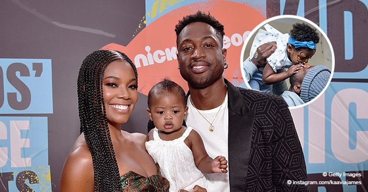 Dwyane Wade Flashes White Smile in a Sweet Photo with His Adorable