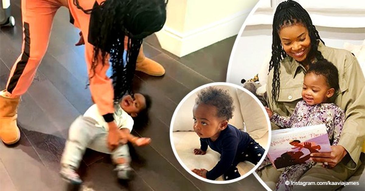 Gabrielle Union's Daughter Kaavia James Teaches Her to Wind a Clock in