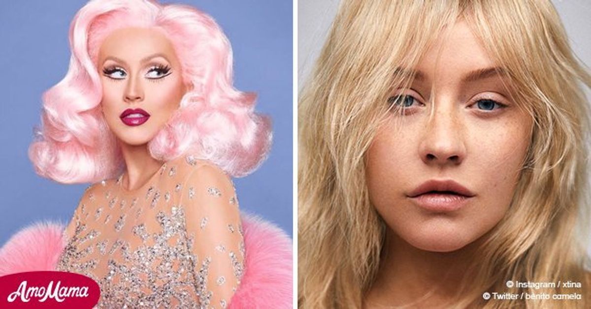 Christina Aguilera Looks Absolutely Unrecognizable After She Poses Completely Bare Faced