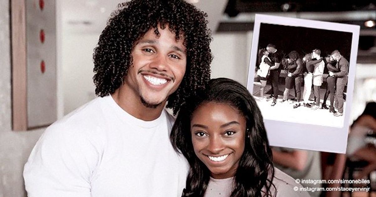 Simone Biles & Boyfriend Stacey Ervin Jr. Share Kiss during NYE Celebration(01)